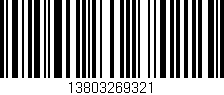 Código de barras (EAN, GTIN, SKU, ISBN): '13803269321'