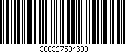 Código de barras (EAN, GTIN, SKU, ISBN): '1380327534600'