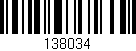 Código de barras (EAN, GTIN, SKU, ISBN): '138034'