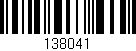 Código de barras (EAN, GTIN, SKU, ISBN): '138041'