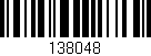 Código de barras (EAN, GTIN, SKU, ISBN): '138048'