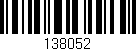 Código de barras (EAN, GTIN, SKU, ISBN): '138052'