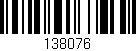 Código de barras (EAN, GTIN, SKU, ISBN): '138076'