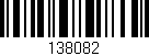 Código de barras (EAN, GTIN, SKU, ISBN): '138082'