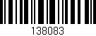 Código de barras (EAN, GTIN, SKU, ISBN): '138083'