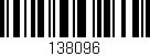 Código de barras (EAN, GTIN, SKU, ISBN): '138096'