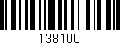 Código de barras (EAN, GTIN, SKU, ISBN): '138100'