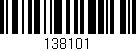 Código de barras (EAN, GTIN, SKU, ISBN): '138101'