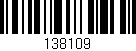 Código de barras (EAN, GTIN, SKU, ISBN): '138109'