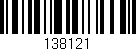 Código de barras (EAN, GTIN, SKU, ISBN): '138121'