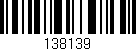 Código de barras (EAN, GTIN, SKU, ISBN): '138139'