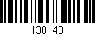 Código de barras (EAN, GTIN, SKU, ISBN): '138140'