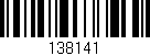 Código de barras (EAN, GTIN, SKU, ISBN): '138141'