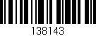 Código de barras (EAN, GTIN, SKU, ISBN): '138143'