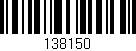 Código de barras (EAN, GTIN, SKU, ISBN): '138150'