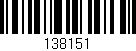 Código de barras (EAN, GTIN, SKU, ISBN): '138151'
