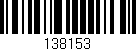 Código de barras (EAN, GTIN, SKU, ISBN): '138153'