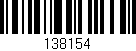 Código de barras (EAN, GTIN, SKU, ISBN): '138154'