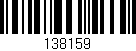 Código de barras (EAN, GTIN, SKU, ISBN): '138159'