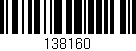 Código de barras (EAN, GTIN, SKU, ISBN): '138160'