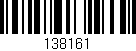 Código de barras (EAN, GTIN, SKU, ISBN): '138161'