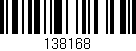 Código de barras (EAN, GTIN, SKU, ISBN): '138168'