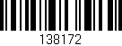 Código de barras (EAN, GTIN, SKU, ISBN): '138172'