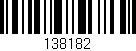 Código de barras (EAN, GTIN, SKU, ISBN): '138182'