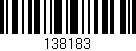 Código de barras (EAN, GTIN, SKU, ISBN): '138183'