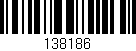 Código de barras (EAN, GTIN, SKU, ISBN): '138186'