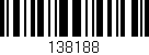 Código de barras (EAN, GTIN, SKU, ISBN): '138188'