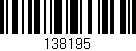 Código de barras (EAN, GTIN, SKU, ISBN): '138195'