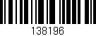 Código de barras (EAN, GTIN, SKU, ISBN): '138196'