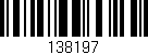 Código de barras (EAN, GTIN, SKU, ISBN): '138197'