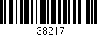 Código de barras (EAN, GTIN, SKU, ISBN): '138217'