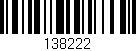 Código de barras (EAN, GTIN, SKU, ISBN): '138222'