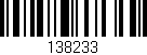 Código de barras (EAN, GTIN, SKU, ISBN): '138233'