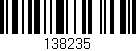 Código de barras (EAN, GTIN, SKU, ISBN): '138235'