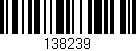 Código de barras (EAN, GTIN, SKU, ISBN): '138239'
