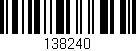 Código de barras (EAN, GTIN, SKU, ISBN): '138240'