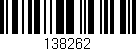 Código de barras (EAN, GTIN, SKU, ISBN): '138262'