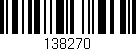 Código de barras (EAN, GTIN, SKU, ISBN): '138270'
