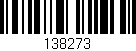 Código de barras (EAN, GTIN, SKU, ISBN): '138273'