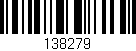 Código de barras (EAN, GTIN, SKU, ISBN): '138279'