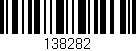 Código de barras (EAN, GTIN, SKU, ISBN): '138282'