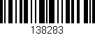 Código de barras (EAN, GTIN, SKU, ISBN): '138283'