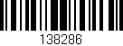 Código de barras (EAN, GTIN, SKU, ISBN): '138286'