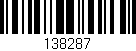 Código de barras (EAN, GTIN, SKU, ISBN): '138287'