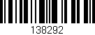 Código de barras (EAN, GTIN, SKU, ISBN): '138292'