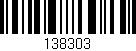 Código de barras (EAN, GTIN, SKU, ISBN): '138303'